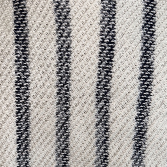 Anthropologie Dolan Coastal Stripes Terry Frayed Cropped Pullover Top - M - Picture 12 of 16